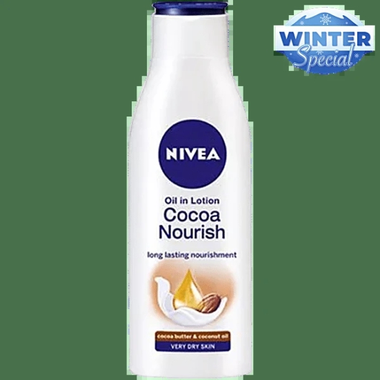 Nivea Cocoa Nourish Oil In Lotion - Very Dry Skin, Cocoa Butter & Coconut Oil, 75 Ml