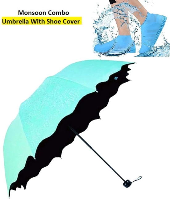 RAMDEV ENTERPRISE Turquoise 1 Fold Umbrella - Turquoise