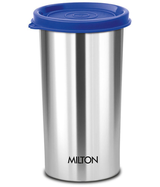 Milton Stainless Steel Tumbler with Lid, 415 ml, 1 Piece, Assorted (Lid Color May Vary) | Office | Gym | Yoga | Home | Kitchen | Hiking | Treking | Travel Tumbler - Assorted