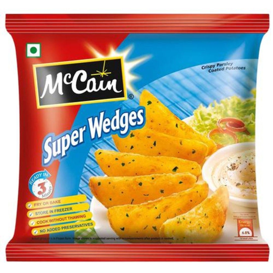 McCain Crispy Herb Coated Potatoes - Super Wedges, 400 g Pouch