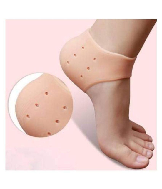 Silicone Gel Heel Pad Socks for Pain Relief for Men and Women - None