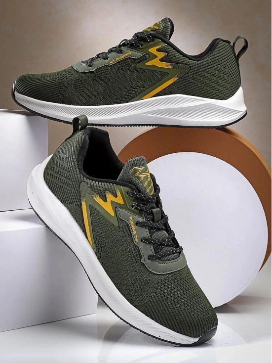 ASIAN RAFTAAR-06 Mustard Mens Sports Running Shoes - None