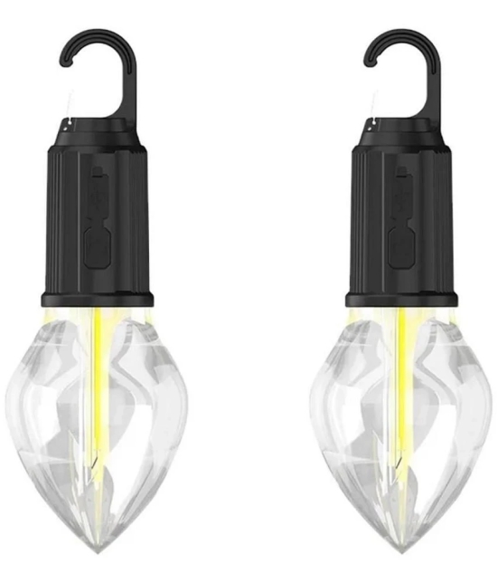 CIELKART  Hanging Type-C Charging  Bulb Light, 24W White Emergency Light ( Pack of 2 )