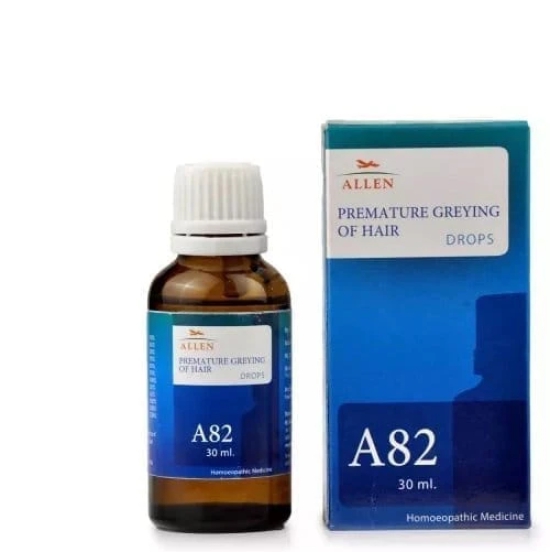 ALLEN A82 PREMATURE GREYING HAIR DROPS 30ML