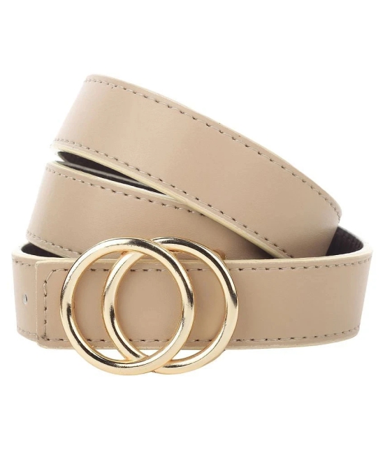 Loopa Beige PU Casual Belt - None