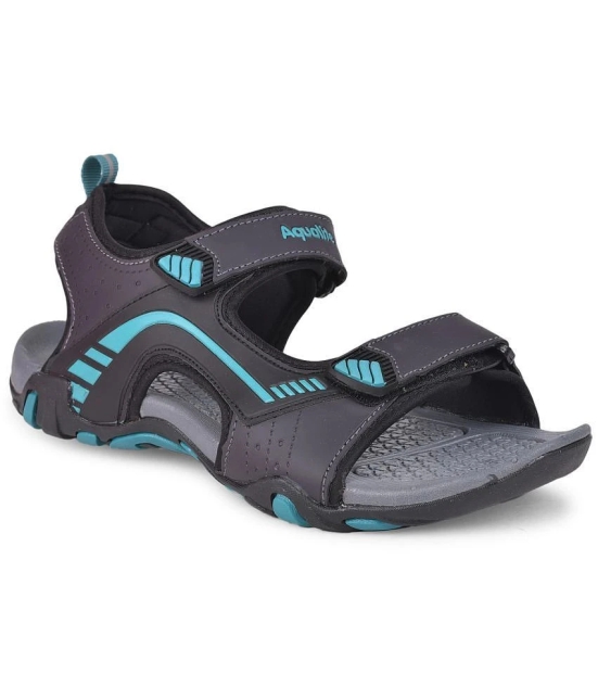 Aqualite - Dark Grey Mens Floater Sandals - None