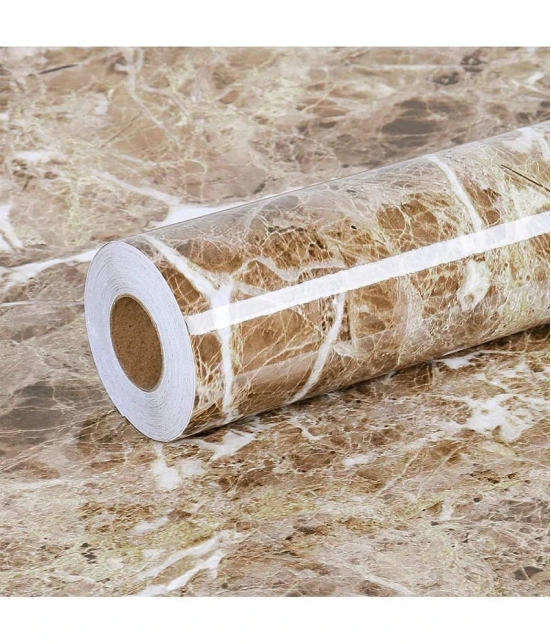 GEEO - Light Brown Marble Design for Kitchen wallpaper, Wallpaper ( 60 x 200 ) cm ( Pack of 1 )