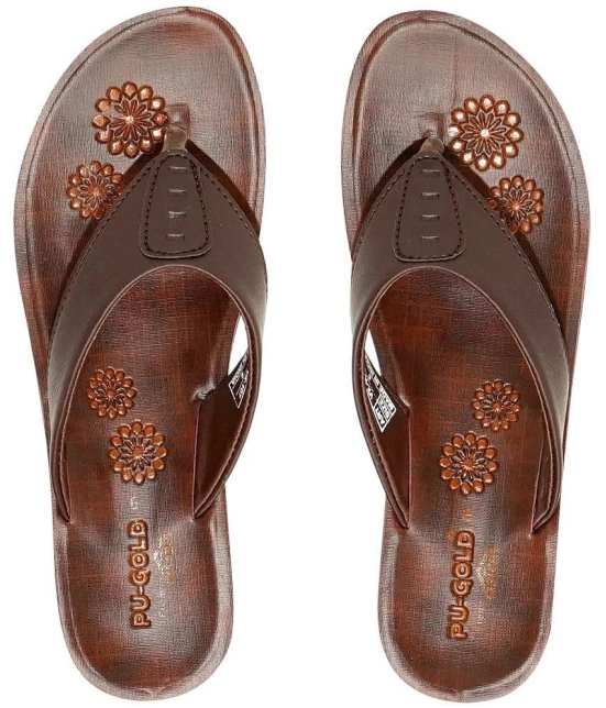 ASIAN - Brown Womens Daily Slipper - None