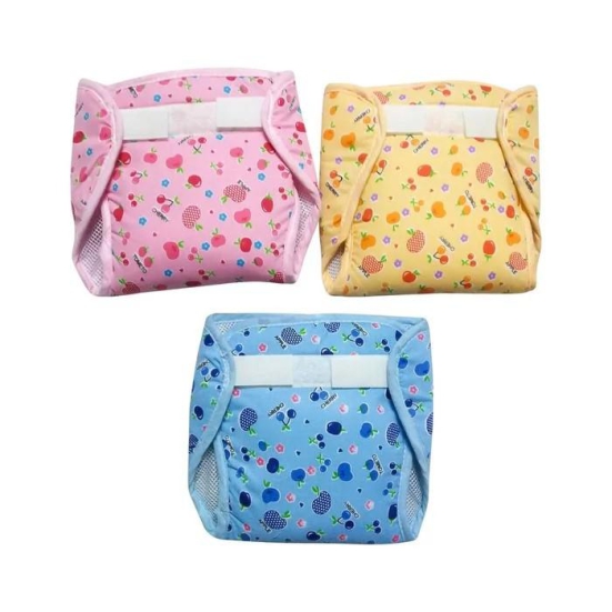 Set of 3 Assorted Net Diaper by Love Baby - 537 M Combo P5