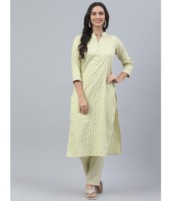 MEHZEEL FAB - Mint Green Shirt Style Cotton Blend Women's Stitched Salwar Suit ( Pack of 1 ) - None