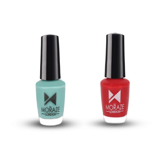 MZ Mini Nail Polish : Pack of 2-Aquamarine - Watermelon