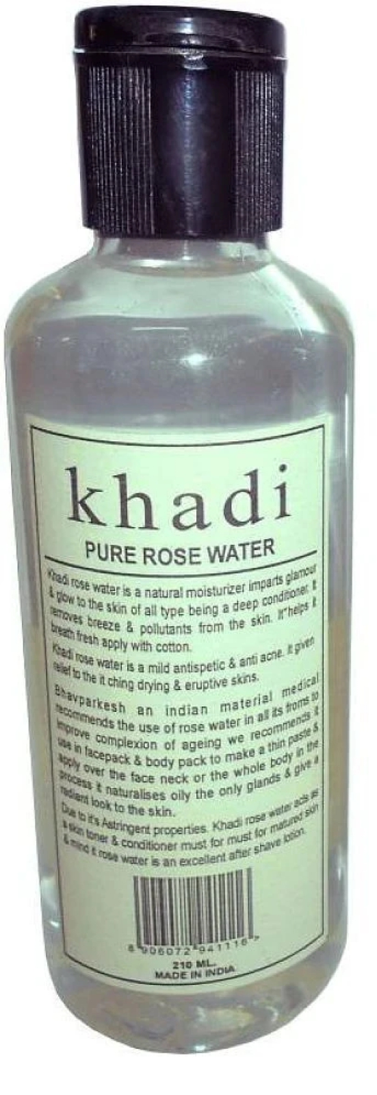 Khadi Herbal Pure Rose Water Skin Freshener 210 ml