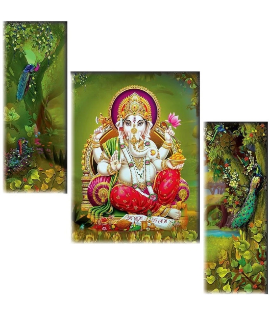 Saf Ganesha modern art MDF Painting Without Frame