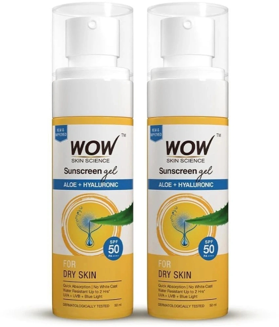 WOW Skin Science SPF 50 Sunscreen Gel For All Skin Type ( Pack of 2 )