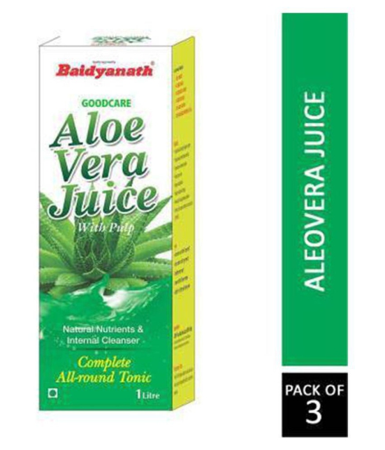 Baidyanath Aloe Vera Juice - 1 Ltr (Pack of 3)