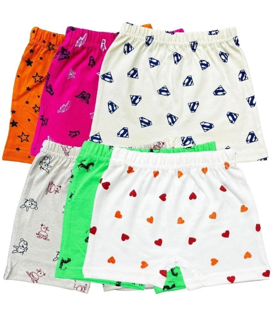 Diaz Pack of 6 Cotton Girls Bloomers ( Multicolor ) KBLOOMERV3_CO6_48 - None