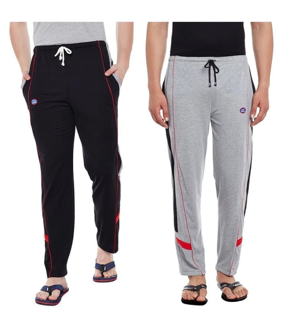 Vimal Jonney Cotton Multicolor Trackpants For Men(Pack Of 2) - None