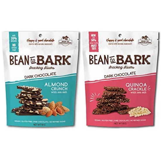 Bean To Chocolatier Bean To Bark - Almond Crunch, 110 Gm