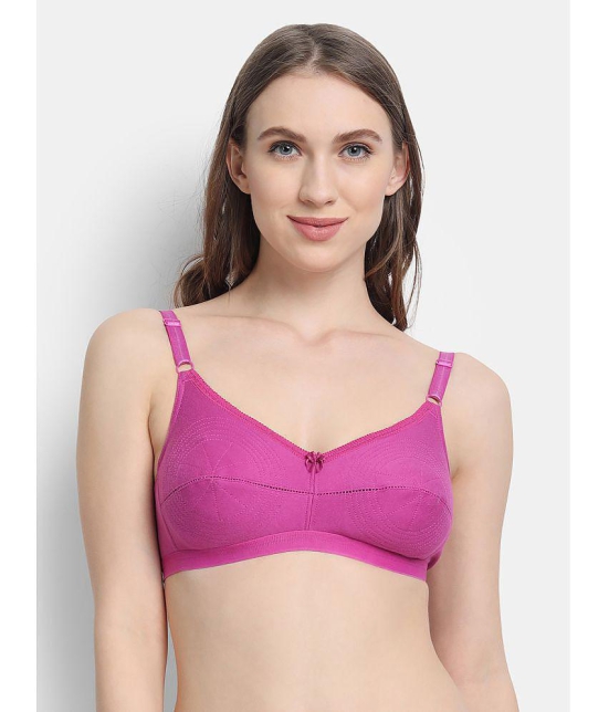 VStar - Wine Cotton Non Padded Women's Everyday Bra ( Pack of 1 ) - None