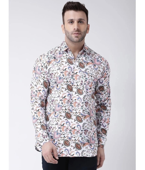 KLOSET By RIAG 100% Cotton Regular Fit Printed Full Sleeves Mens Casual Shirt - Multi ( Pack of 1 ) - None