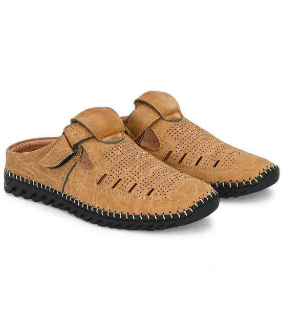 Leeport - Beige Mens Sandals - None