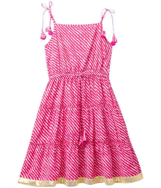 Cub McPaws Girls Regular Cotton Dress|Ethnic Wear|4 -12 Years - None