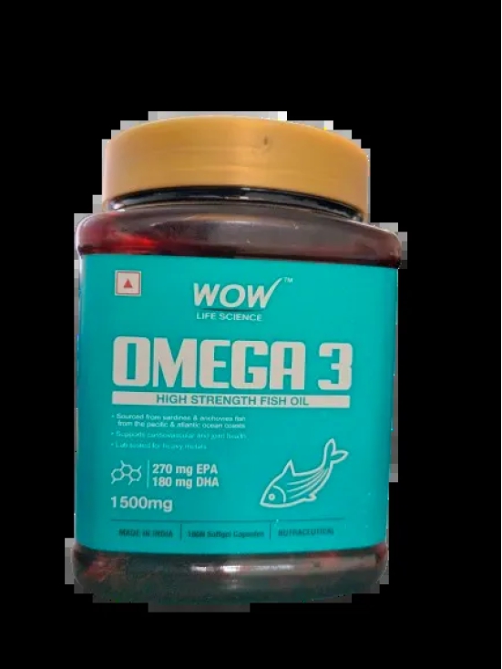 Wow Omega 3 High Strength Fish Oil Capsules 1500mg