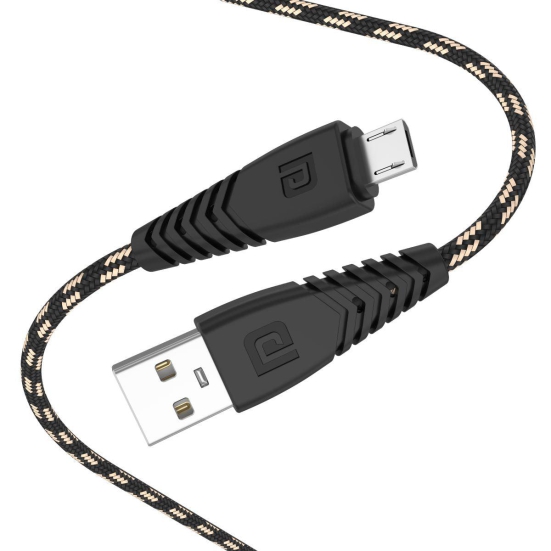 Portronics Konnect Spydr Micro Usb Cable 2m Nylon Braided Cable Por 1670