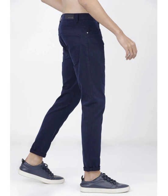 Ketch Tapered Flat Mens Chinos - Navy Blue ( Pack of 1 ) - None