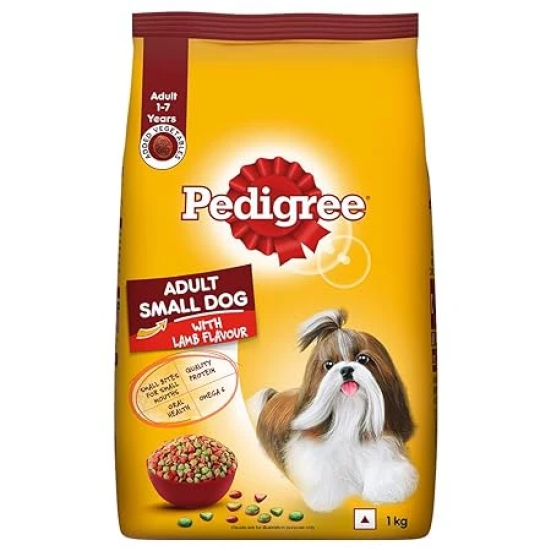 Pedigree Adult Small Dog, Dry Dog Food, Lamb & Veg Flavour, 1 Kg