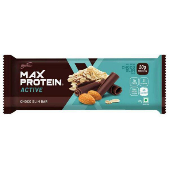 Rite Bite Max Protein Active Choco Slim Bar 67G