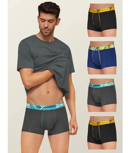 XYXX - Multicolor Modal Mens Trunks ( Pack of 5 ) - None