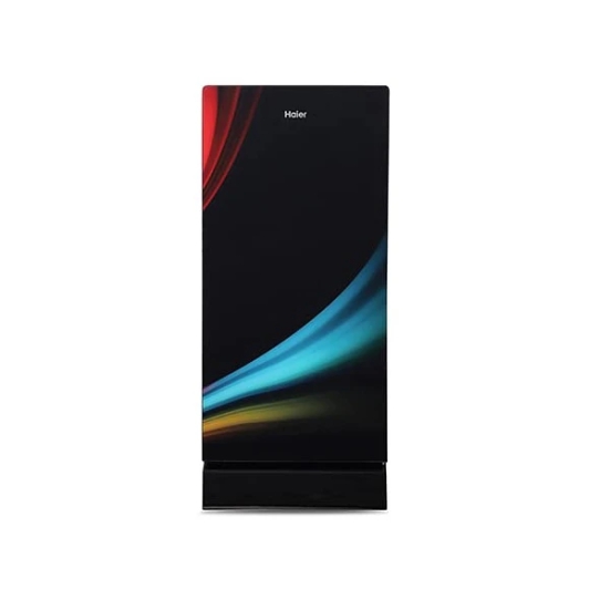 HAIER 185 Litres Single Door Refrigerator (Black Glass Door)