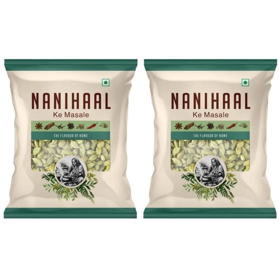 NANIHAAL Hari Elaichi - Green Cardamom - Authentic Indian Spice - Bold Flavor & Fresh Aroma - Perfect For Tea, Desserts & Curry - Whole Spices