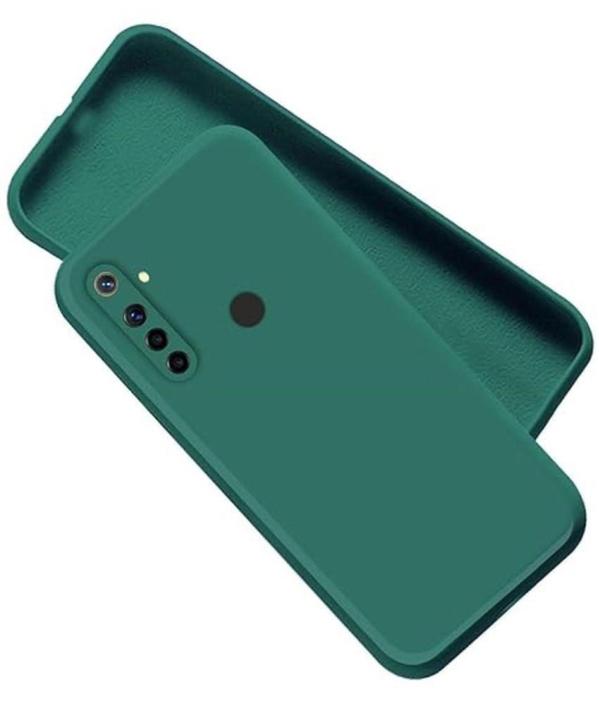 Case Vault Covers Plain Cases Compatible For Silicon Realme 5i ( Pack of 1 ) - Green