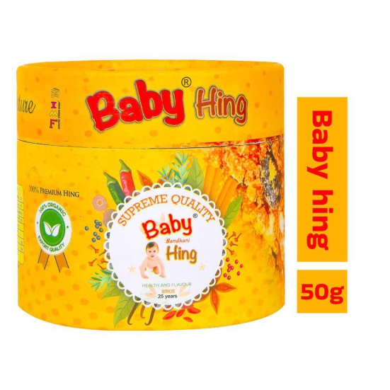 BABY Hing Crystals Strong Asafoetida (10g) | 100% Pure and Organic Hing for Cooking | Premium-Quality Hing