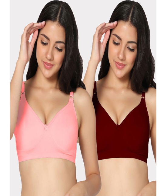 IN CARE LINGERIE - Multicolor Cotton Non Padded Women's Everyday Bra ( Pack of 2 ) - None