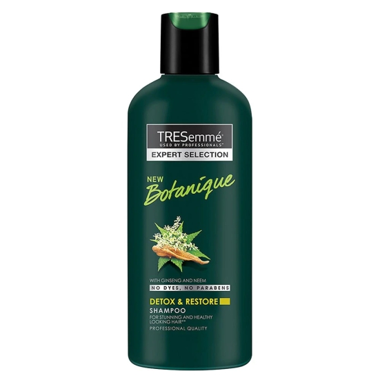 Tresemme Detox & Restore Shampoo, With Ginseng And Neem, No Dyes, No Parabens, Safe For Colour-Treated Hair, 185 Ml