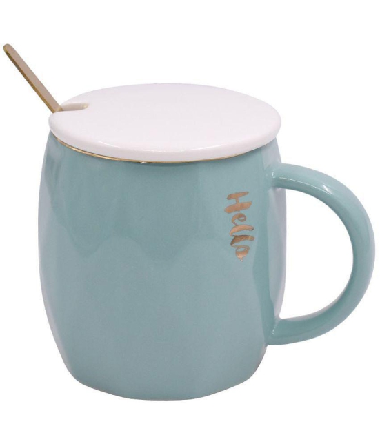 Kookee - Sea Green Ceramic Coffee Mug ( Pack of 1 ) - Sea Green