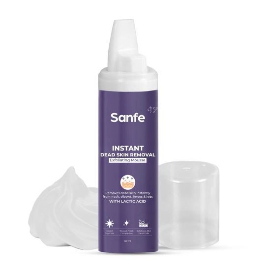 Sanfe Instant Dead Skin Removal Exfoliating Mousse - 60 ml-Sanfe Instant Dead Skin Removal Exfoliating Mousse - 60 ml