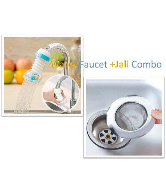 Kitchen  Water Shower Head Rotatable Nozzle AND Kitchen Sink Strainer Heavy Duty Stainless Steel Kitchen Sink Jali