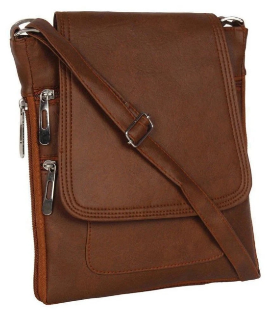 Parrk - Brown PU Sling Bag - Brown