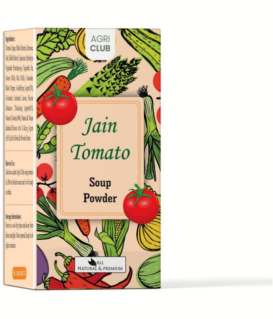 AGRI CLUB Jain Tomato Soup Powder Instant Mix 15 no.s