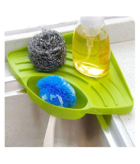 MUKTA ENTERPRISE Corner Sink Wash Basin Storage Organizer Plastic Soap Dish