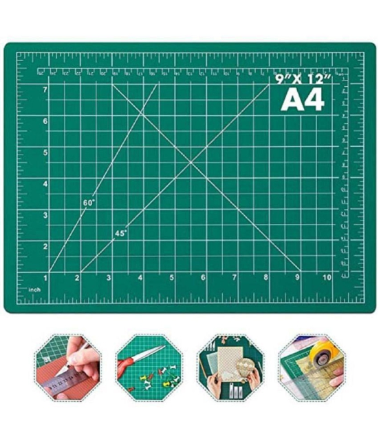 SHB A4 mat 12 x 18  double side printed with inch grids and different angles which will greatly help the cutting mat