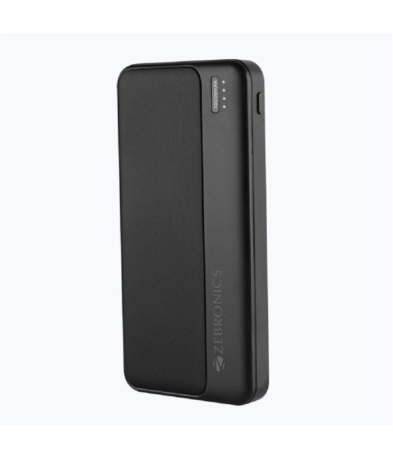 Zebronics 10000 -mAh 10W Li-Polymer Power Bank - Black