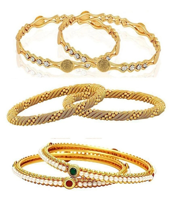 YouBella Fashion Jewellery Stylish Bangles Combo for Girls and Women - None