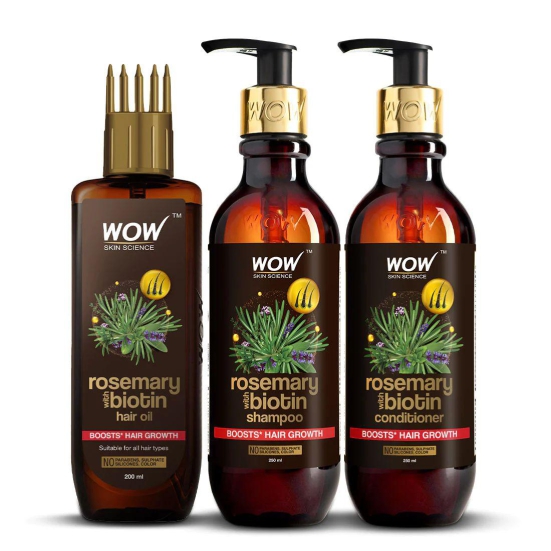 Rosemary & Biotin Hair Care Kit - For Promoting Hair Growth | Controls Hair Fall | Strengthens Hair