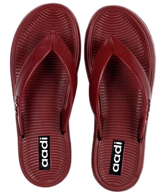 Aadi - Maroon Womens Slipper - None