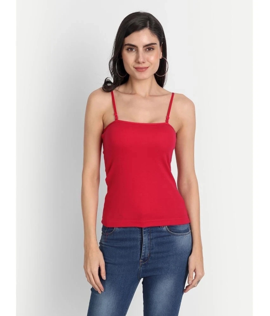 AIMLY Cotton Slip - Red Single - None